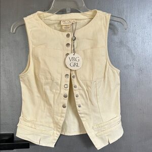 VRG GRL Suki denim vest